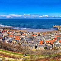 Buy canvas prints of Panorama Cullen Scotland by Steven Mitchell