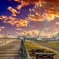 Buy canvas prints of Great Yarmouth Big-wheel by Steven Mitchell
