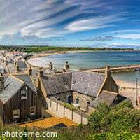 Buy canvas prints of Cullen Bay Scotland by Steven Mitchell