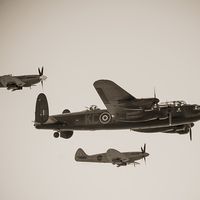 Buy canvas prints of WWII Flypast by Chris Walker