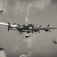 Buy canvas prints of Lancaster dropping a 'Cookie' by Simon Westwood
