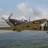 Buy canvas prints of Eagle Squadron Spitfire by Simon Westwood