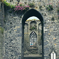 Buy canvas prints of Building arch abbey in cashel Tipperary by aileen stoddart
