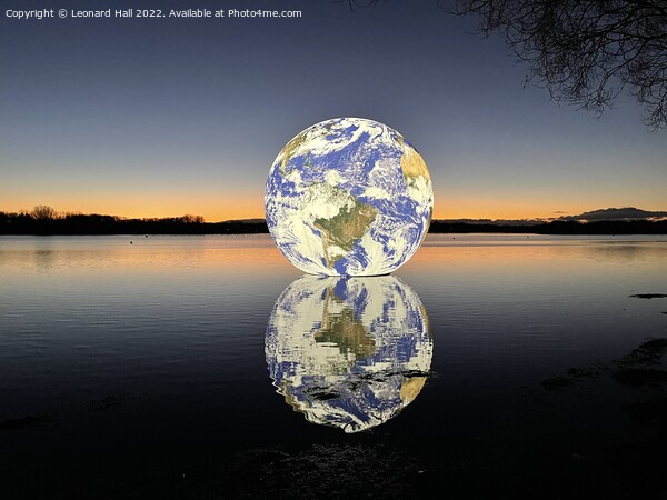 Earth on  Pennington Flash Picture Board by Leonard Hall