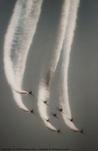 The Red Arrows  Picture Board by Mark Harvey
