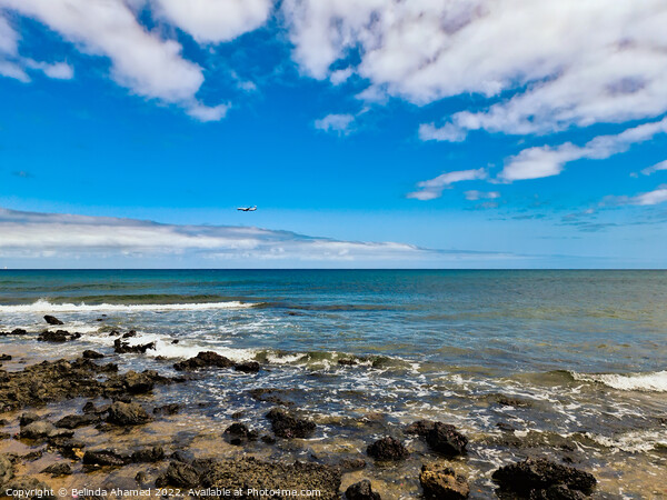 Beach at Matagorda, Lanzarote Picture Board by Belinda Ahamed