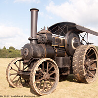 Buy canvas prints of Ancient steam tractor by Sally Wallis