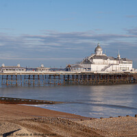 Buy canvas prints of Eastbourne Pier late evening light by Sally Wallis