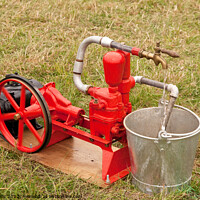Buy canvas prints of Ancient Water Pump by Sally Wallis
