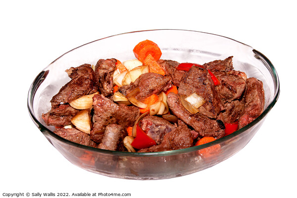 Beef stew with mixed vegetables Picture Board by Sally Wallis