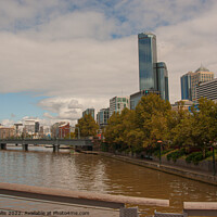 Buy canvas prints of Yarra River winding through Melbourne by Sally Wallis
