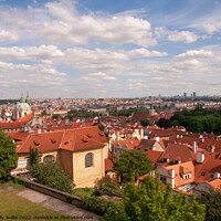 Buy canvas prints of Across Prague from Castle by Sally Wallis