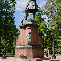 Buy canvas prints of Monument to Peter The Great by Sally Wallis
