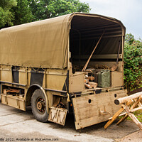 Buy canvas prints of WW2 American Army truck by Sally Wallis
