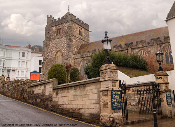 Hastings Old Town Church Picture Board by Sally Wallis