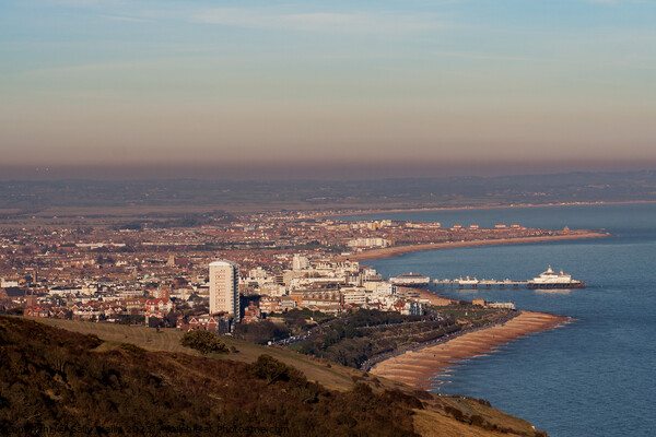 Eastbourne from The Downs Picture Board by Sally Wallis