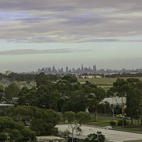 Buy canvas prints of Melbourne skyline by Sally Wallis