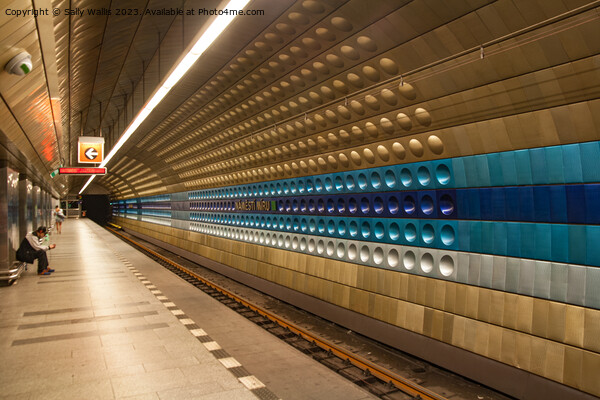 Prague Underground Station Picture Board by Sally Wallis