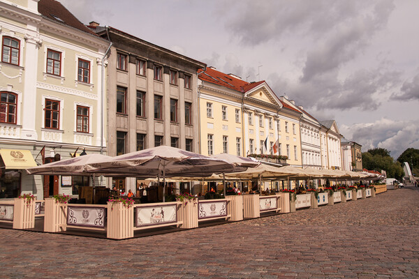 Side of Tartu Square Picture Board by Sally Wallis