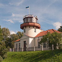 Buy canvas prints of Struwe Observatory, Tartu, Estonia by Sally Wallis