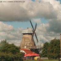 Buy canvas prints of A Windmill beside the Highway by Sally Wallis
