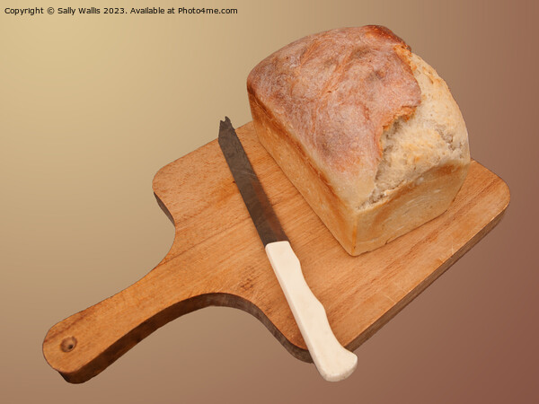 Freshly Baked Loaf Picture Board by Sally Wallis