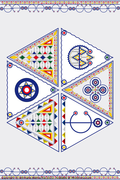 Tribal Poster Pattern. The Symbol of Moroccan Berber Jewelry. Amazigh culture fibula. north african culture. Picture Board by othmane Belmachia