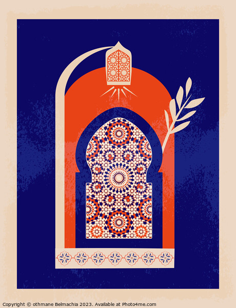 Geometric Islamic Pattern arabesque shapes Picture Board by othmane Belmachia