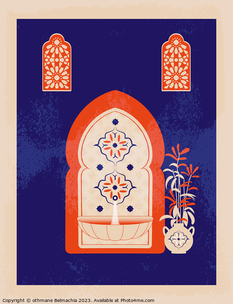 Geometric Islamic Pattern arabesque shapes Picture Board by othmane Belmachia