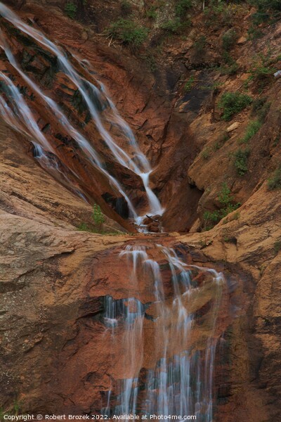 Colorado Seven Falls water fall closeup Picture Board by Robert Brozek