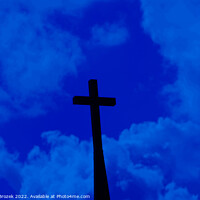 Buy canvas prints of Church Cross with clouds by Robert Brozek