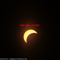 Buy canvas prints of 2024  Solar Eclipse 4-8-2024  by Robert Brozek