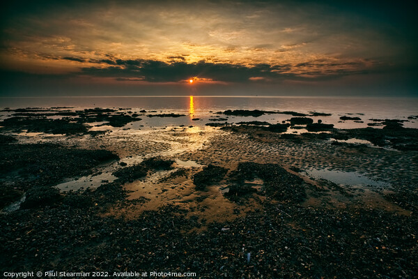 Sunset at Hunstanton Norfolk Picture Board by Paul Stearman