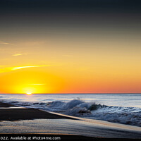 Buy canvas prints of Sunrise 90 Mile Beach Lakes Entrance by Stuart Bazga