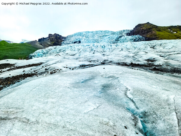 Close-up view of the blue ice on the jokulsarlon glacier in Icel Picture Board by Michael Piepgras