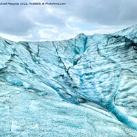 Buy canvas prints of Close-up view of the blue ice on the jokulsarlon glacier in Icel by Michael Piepgras