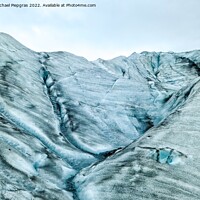 Buy canvas prints of Close-up view of the blue ice on the jokulsarlon glacier in Icel by Michael Piepgras
