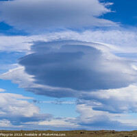 Buy canvas prints of Spectacular UFO clouds in the sky over Iceland - Altocumulus Len by Michael Piepgras
