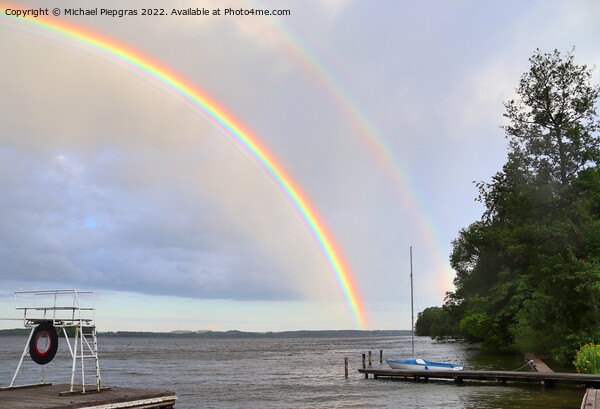 Stunning natural double rainbows plus supernumerary bows seen at Picture Board by Michael Piepgras