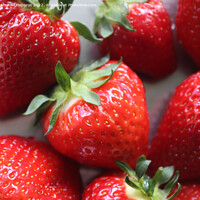 Buy canvas prints of Close up on natural background of red strawberries ready for eat by Michael Piepgras