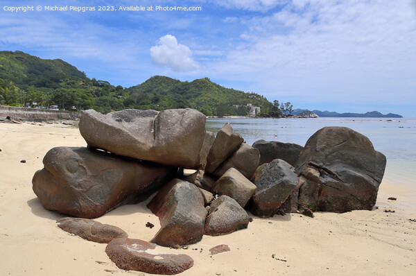 Beautiful rocks at the beaches of the tropical paradise island S Picture Board by Michael Piepgras