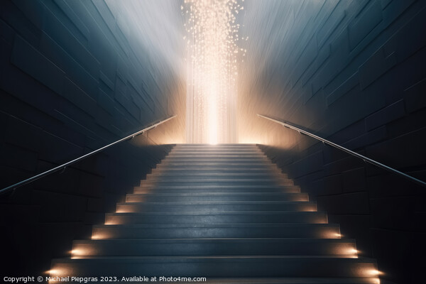 A staircase straight to heaven created with generative AI techno Picture Board by Michael Piepgras
