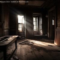 Buy canvas prints of An abandoned House viewed from a room inside created with genera by Michael Piepgras