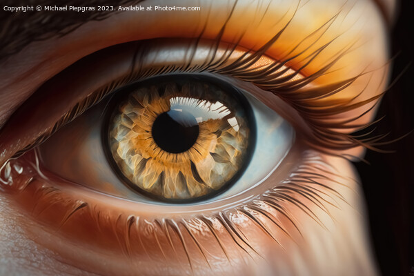 Close up of a female eye in steampunk style created with generat Picture Board by Michael Piepgras