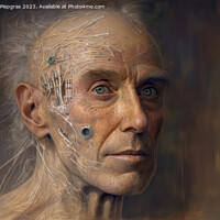 Buy canvas prints of A male human 500 years in the future created with generative AI  by Michael Piepgras