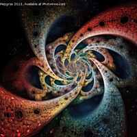 Buy canvas prints of The infinity of mathematics created with generative AI technolog by Michael Piepgras