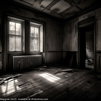 Buy canvas prints of An abandoned House viewed from a room inside created with genera by Michael Piepgras
