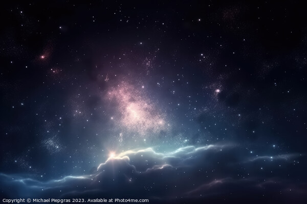 Photo realistic galaxy in the nightsky background created with g Picture Board by Michael Piepgras