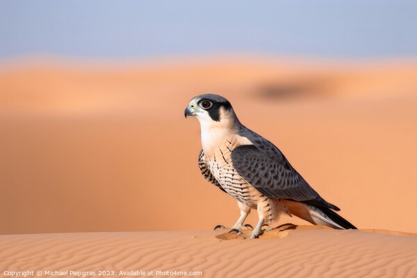 A wild falcon in a close up view created with generative AI tech Picture Board by Michael Piepgras