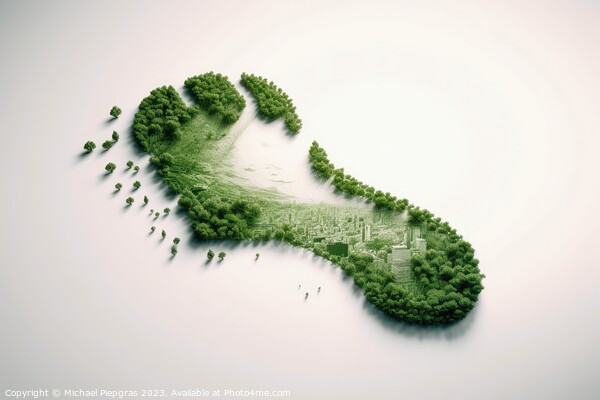 Green future and our cological footprint created with generative Picture Board by Michael Piepgras
